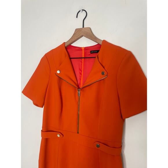 Karen Millen Orange Midi Dress - Picture 2 of 11